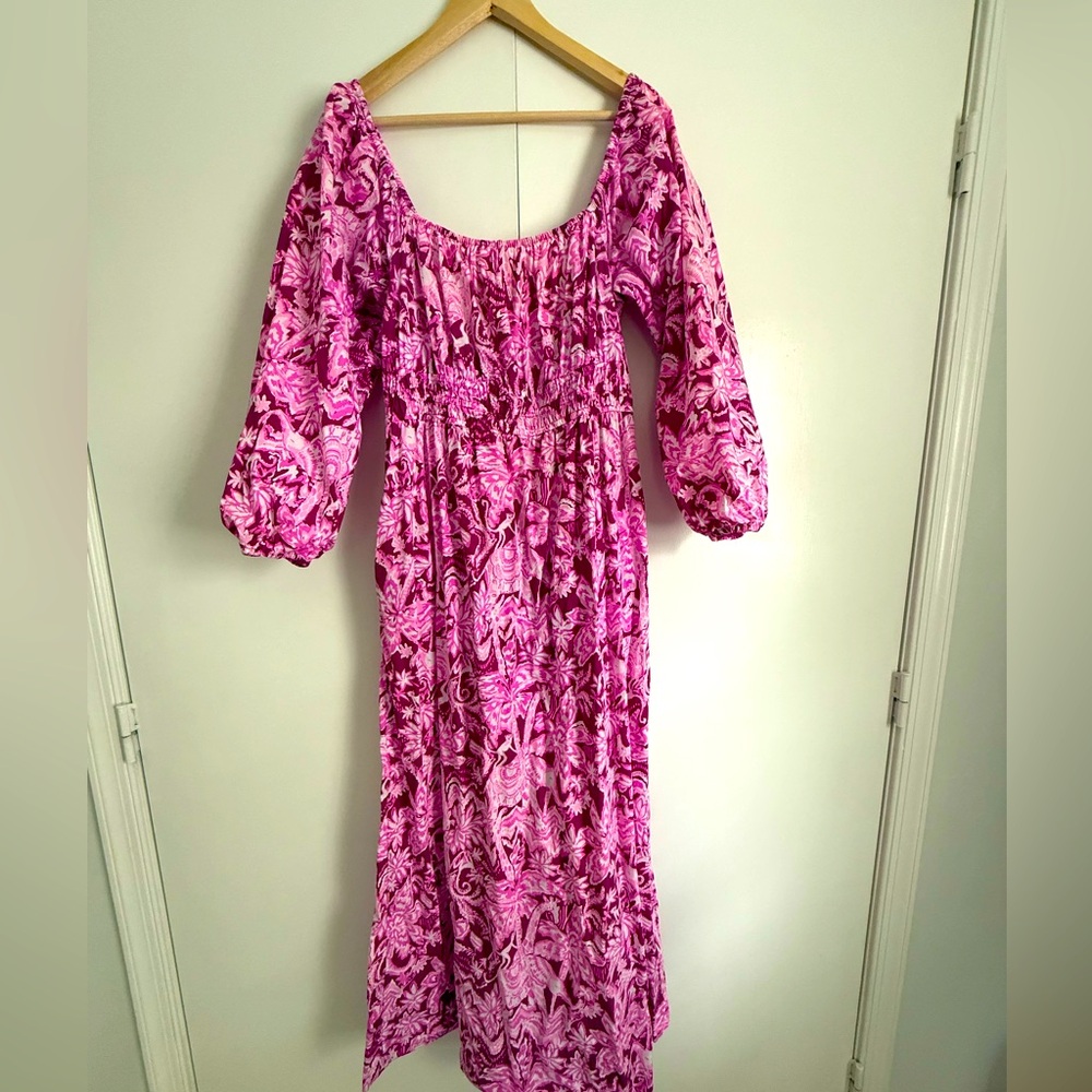 Lilly Pulitzer maxi dress in beautiful safari print (L)